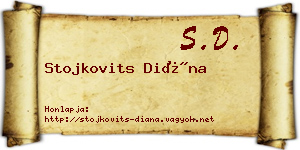 Stojkovits Diána névjegykártya